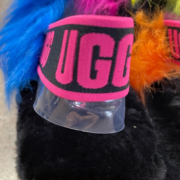 🆕 UGG Fluff Yeah Part Spots Slipper Sandals, Size 8 - Picture 9 of 13